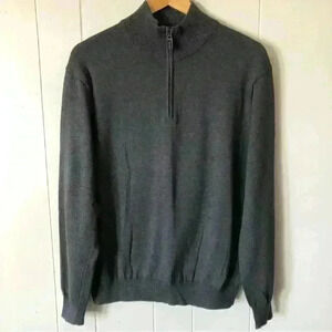 Jos.A.Bank Half Zip Pima Cotton Sweater Size M